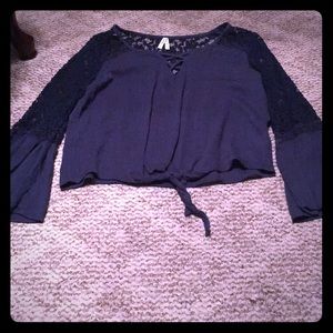 Cute Navy Blue Shirt